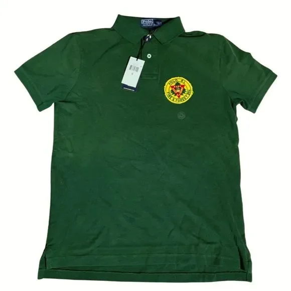 Polo Ralph Lauren Small Custom Slim Wolves Forest Guide Fire and Rescue  Shirt